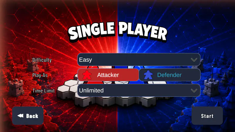 Single player setup