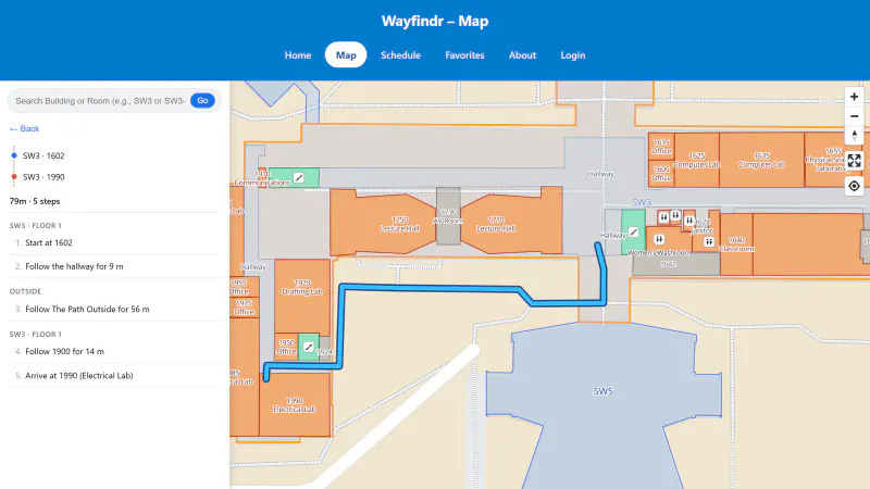 Wayfindr Campus Navigation App