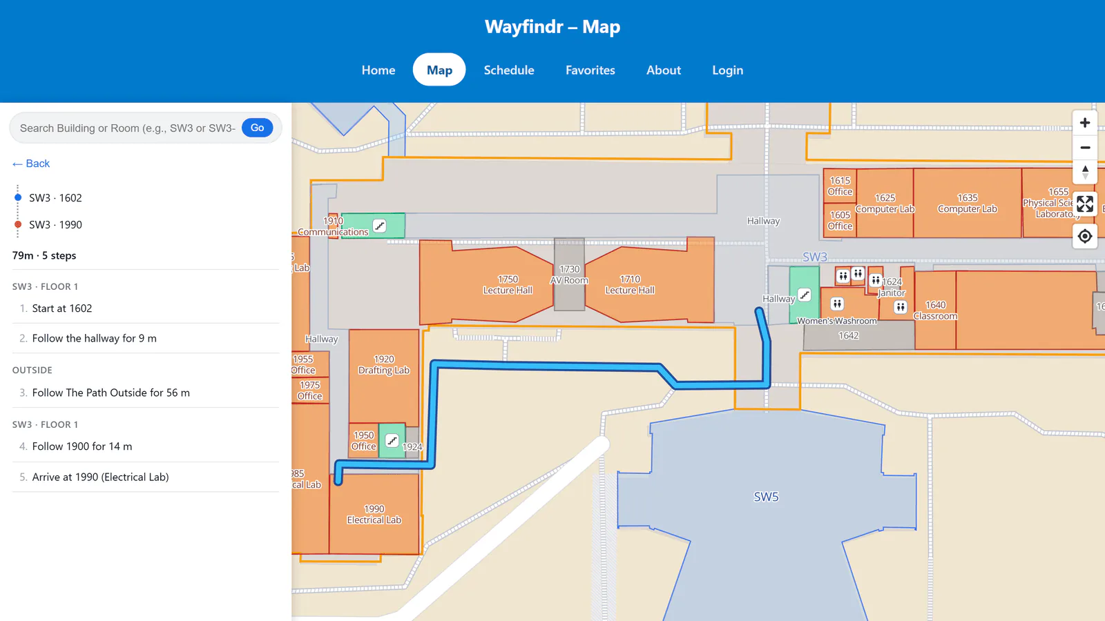 Wayfindr Campus Navigation App